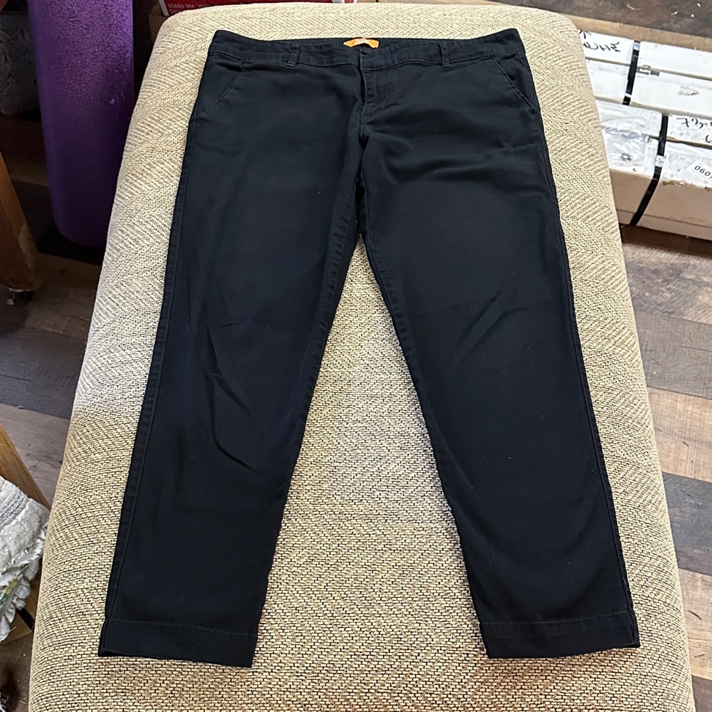 Joe Fresh Black Straight-Leg Trousers
